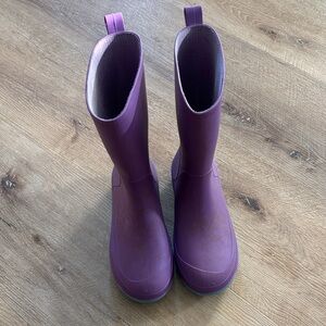 Kids Purple Tall Rain Boots
